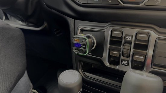 Transmetteur FM Siltcon® Bluetooth – Transmetteur Bluetooth - Chargeur USB-C 22,5W - Kit voiture - USB-A - Carte SD - BT 5.3 - Modèle 2024