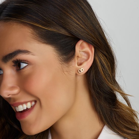 SPARKLE14 - Boucles d'oreille clous Zircone - Or