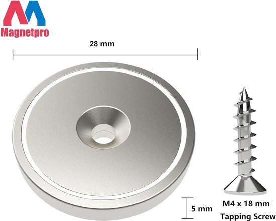 Wiltec Set de 4 escuadras magnéticas para soldar 32 kg de sujeción 190