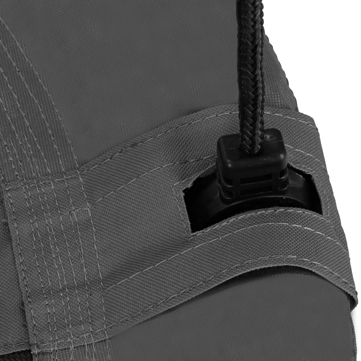 Springos Nestschommel | Kinderschommel | Ø110 CM | Max 150 KG | Zwart/Grijs — afbeelding 4