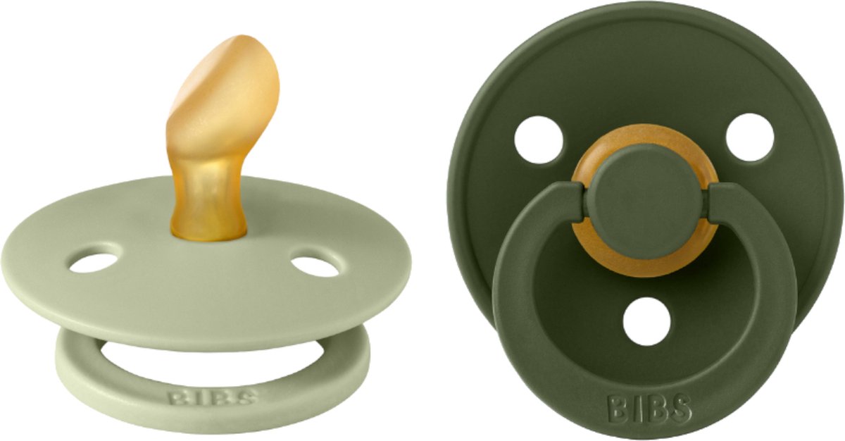 Goedkoopste Bibs - Anatomische Fopspenen -Sage/Hunter Green - Maat 2