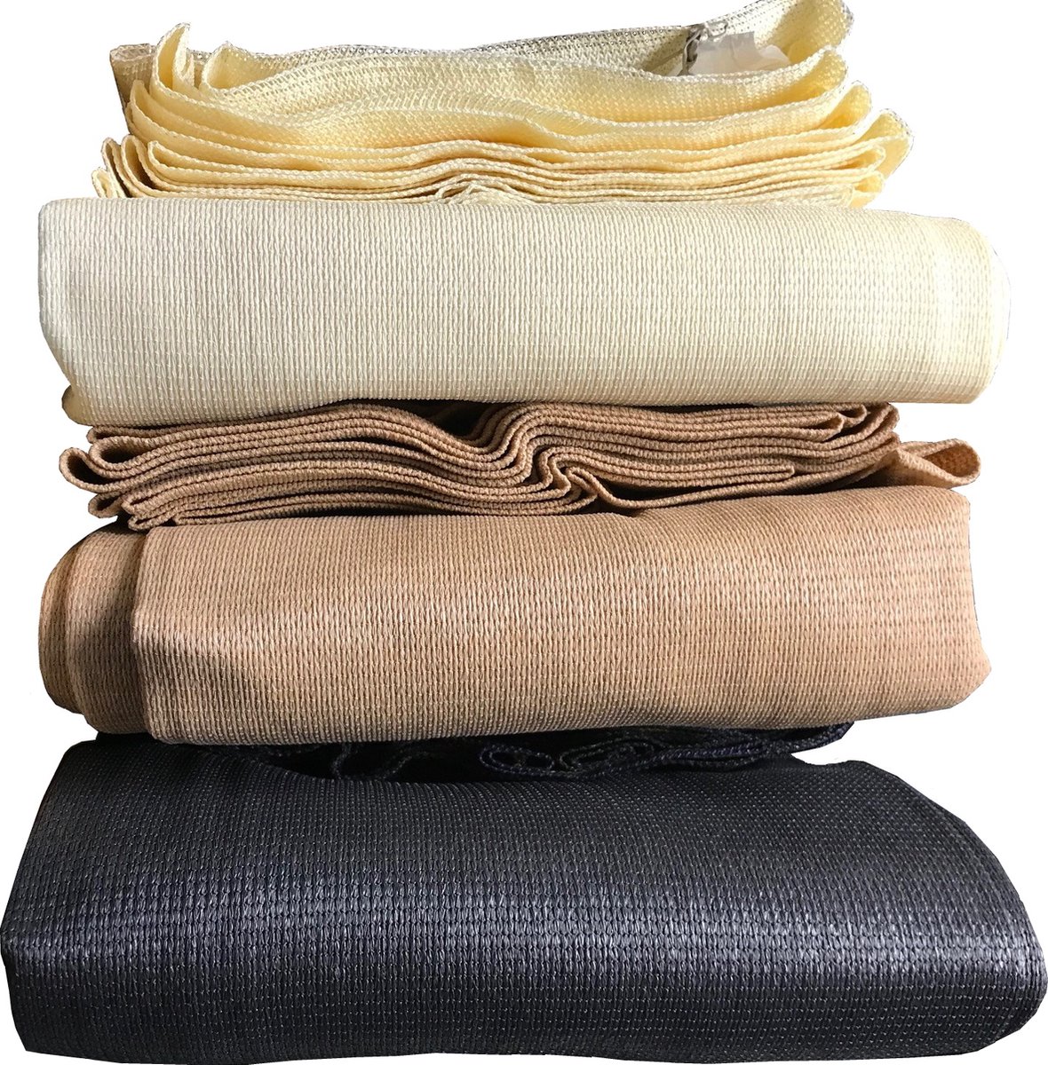 CamoBob schaduwdoek coupon 3x5m beige, tijdelijk met gratis 15 stuks klik klaks