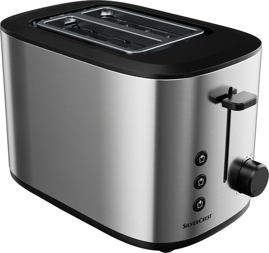 KITCHEN TOOLS broodrooster 980 W - Bruiningsniveaus: 6 - Elektronische bruiningscontrole - Ontdooifunctie gelijktijdig ontdooien en roosteren