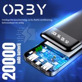 Bol.com Orby® Powerbank 20000 mAh draadloos - LED-Display - Snel laden 22.5W - Externe Batterij Powerbank - Externe Oplader Powe... aanbieding