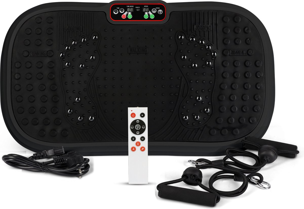 Bol.com BX Fitness® - 3D Sport Vibration Plate Black - Zwart aanbieding