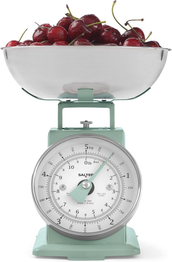 Foto: Salter kitchen scale timeless mechanical 5 kg capaciteit vaatwasser safe bowl sage