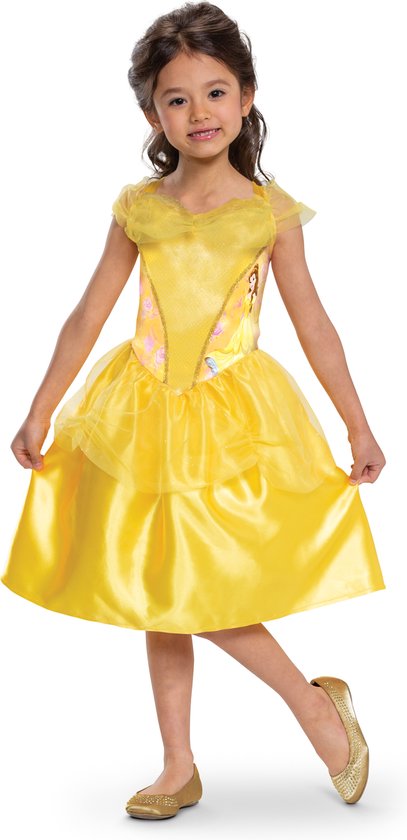 DISNEY Prinses - BEAUTY & THE BEAST, Belle Basic Plus, Maat M (7-8 jaar)