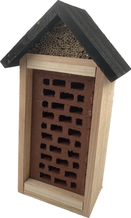 GARDEN SPIRIT Bijenhotel baksteen 19 x 11 x 38 cm insectenhotel