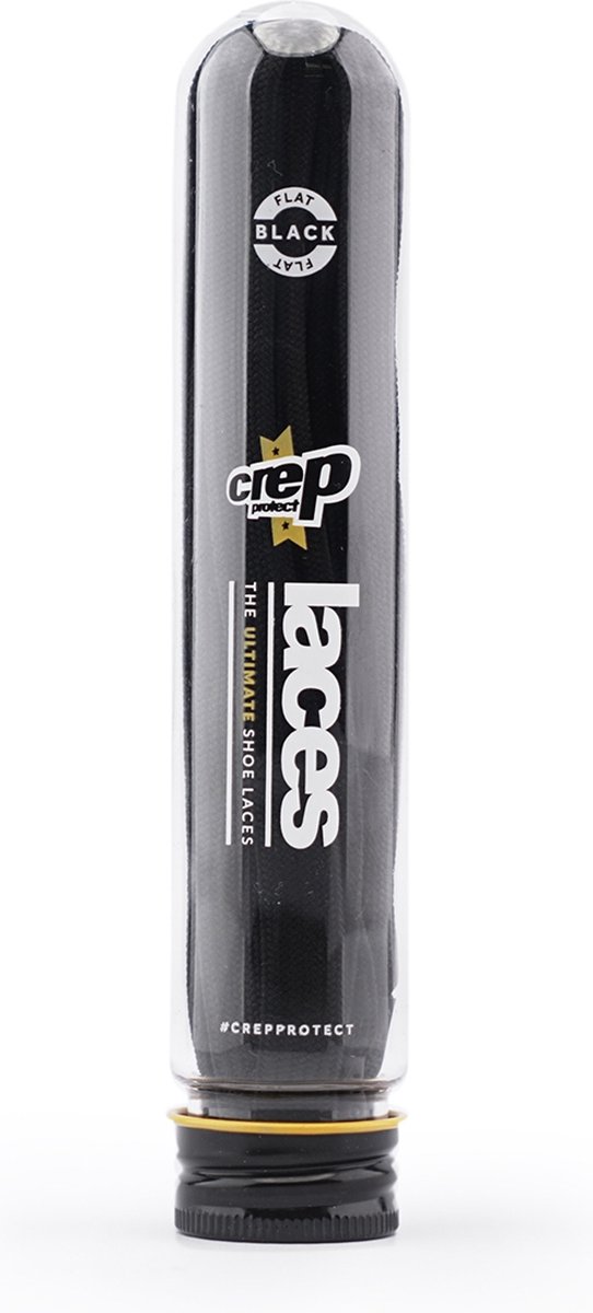 Crep Protect Laces Black Flat