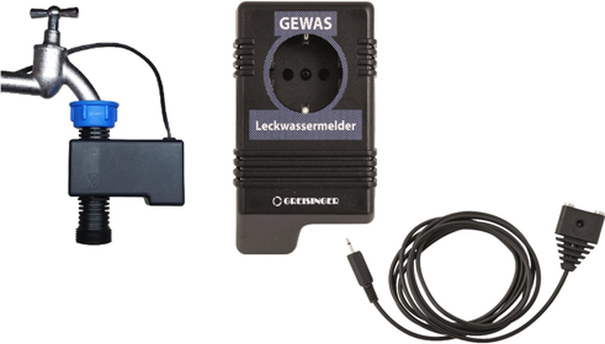 Senseca - Watermelder met Sensor - GEWAS 191N - Schakelt Water af bij Lekkage - Werkt op Stopcontact