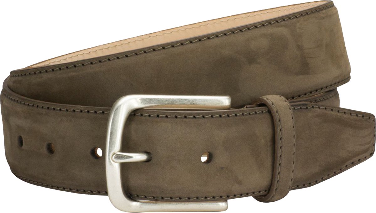 LINDENMANN leren heren riem - zandkleur