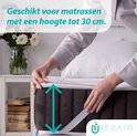 Matrasbeschermer, geschikt voor matrassen tot 30 cm hoog.