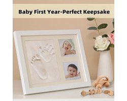 Baby Handafdruk Voetafdruk Herinnerings Kit - Baby Foto´s Fotolijstje voor Pasgeborenen - Babykamer Herinnering Kunst Kit Lijsten