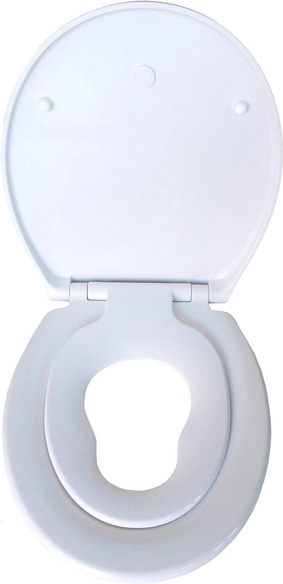 Goedkoopste Toiletbril voor kinderen met extra zitring en softclosemechanisme - Duroplast wc-bril voor kleintjes - Afneembaar en hygiënisch - Gezinshoekdeksel met babyzitje Toiletbril voor kinderen
