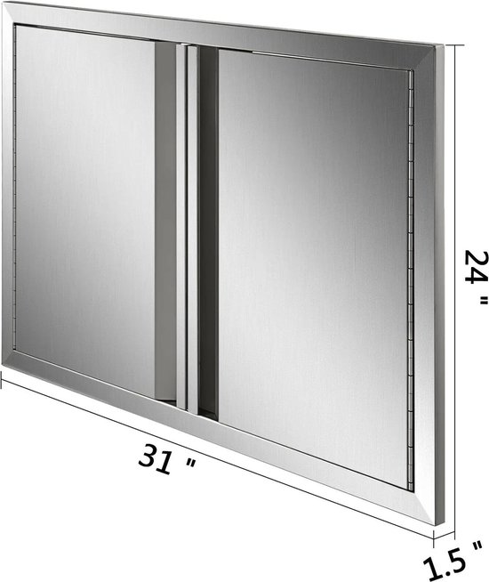Kast Deur - Bbq Toegang Kast Deur - 2 deurs van Mophorn — afbeelding 2