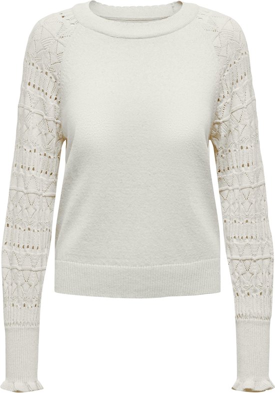 ONLY - Pull - Maat XS - Vrouwen - wit - katoen