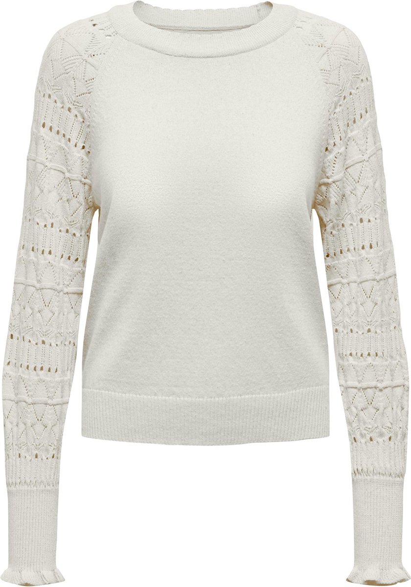 ONLY - Pull - Maat XS - Vrouwen - wit - katoen