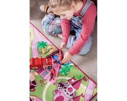 Kinder Speeltapijt - speelkleed - 140 x 200 - Girls Village - sweet village