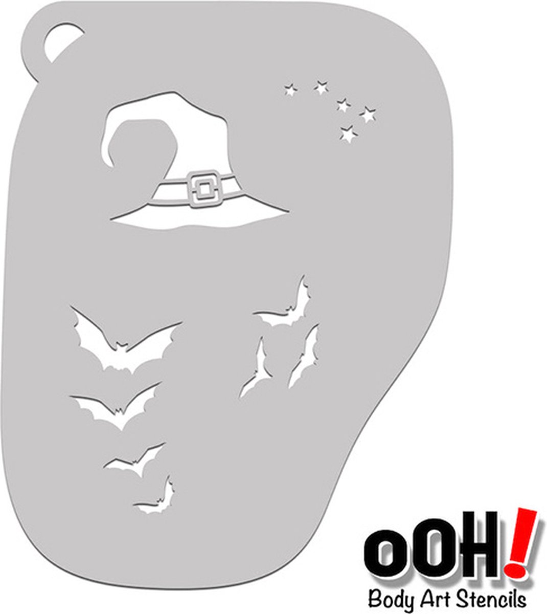 oOh Body Art Witch Face Stencil