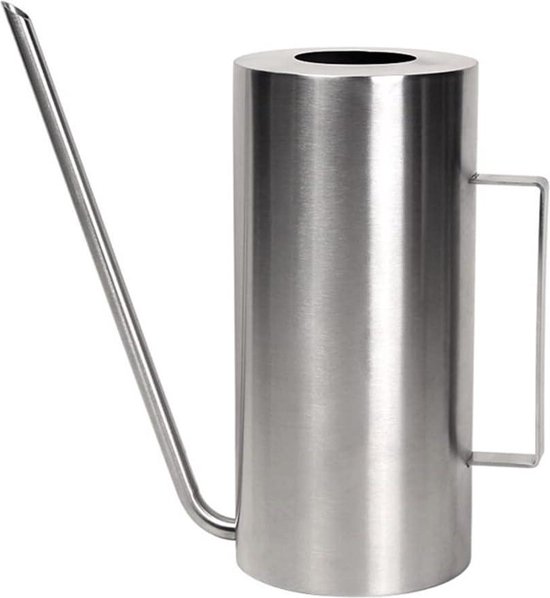 Gieter van roestvrij staal, zwarte plantengieter Kleine metalen gieter met lange uitloop for tuin, bloem, 20 Oz