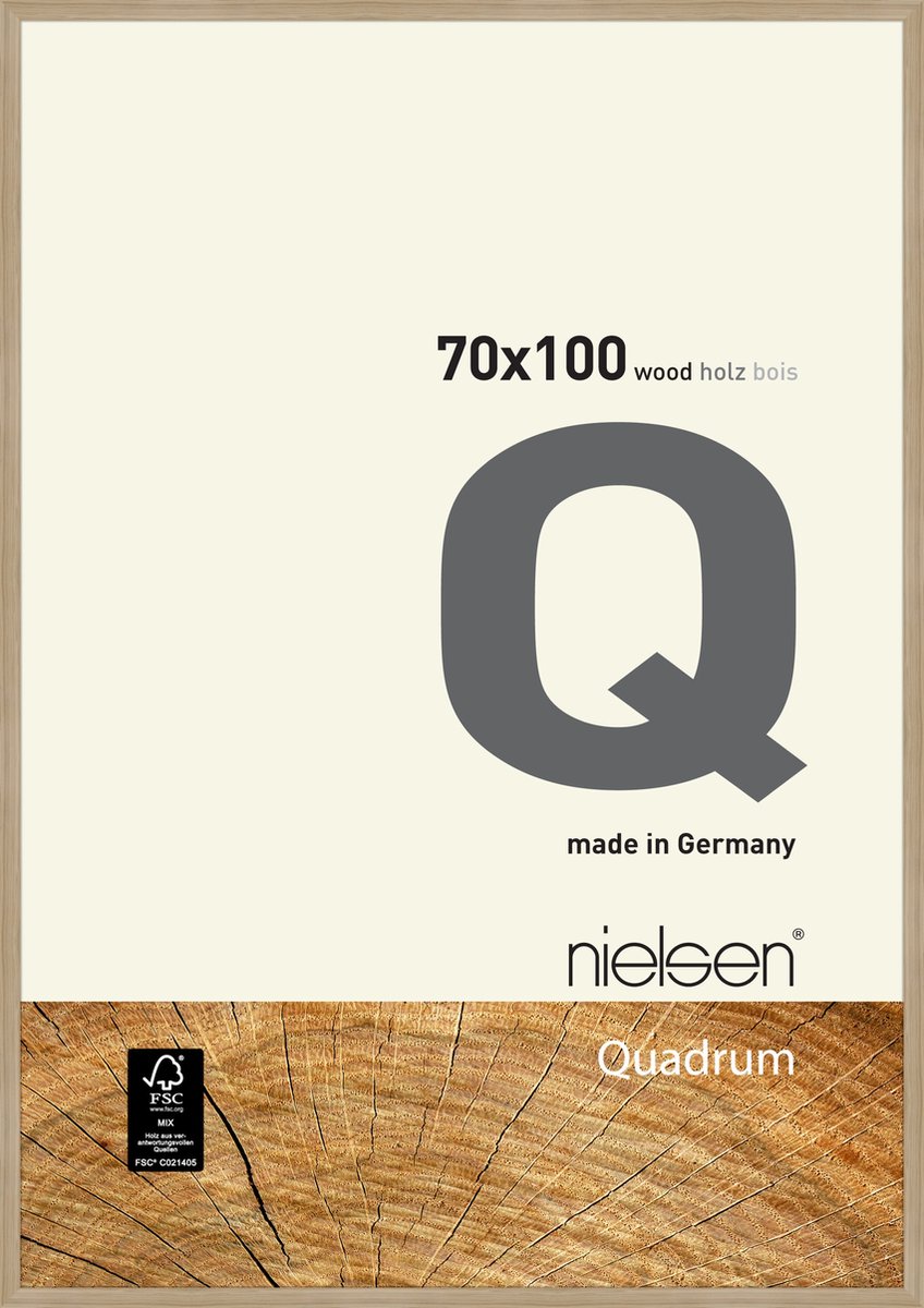 Nielsen Quadrum Houten Wissellijst Oak 70x100cm Eiken