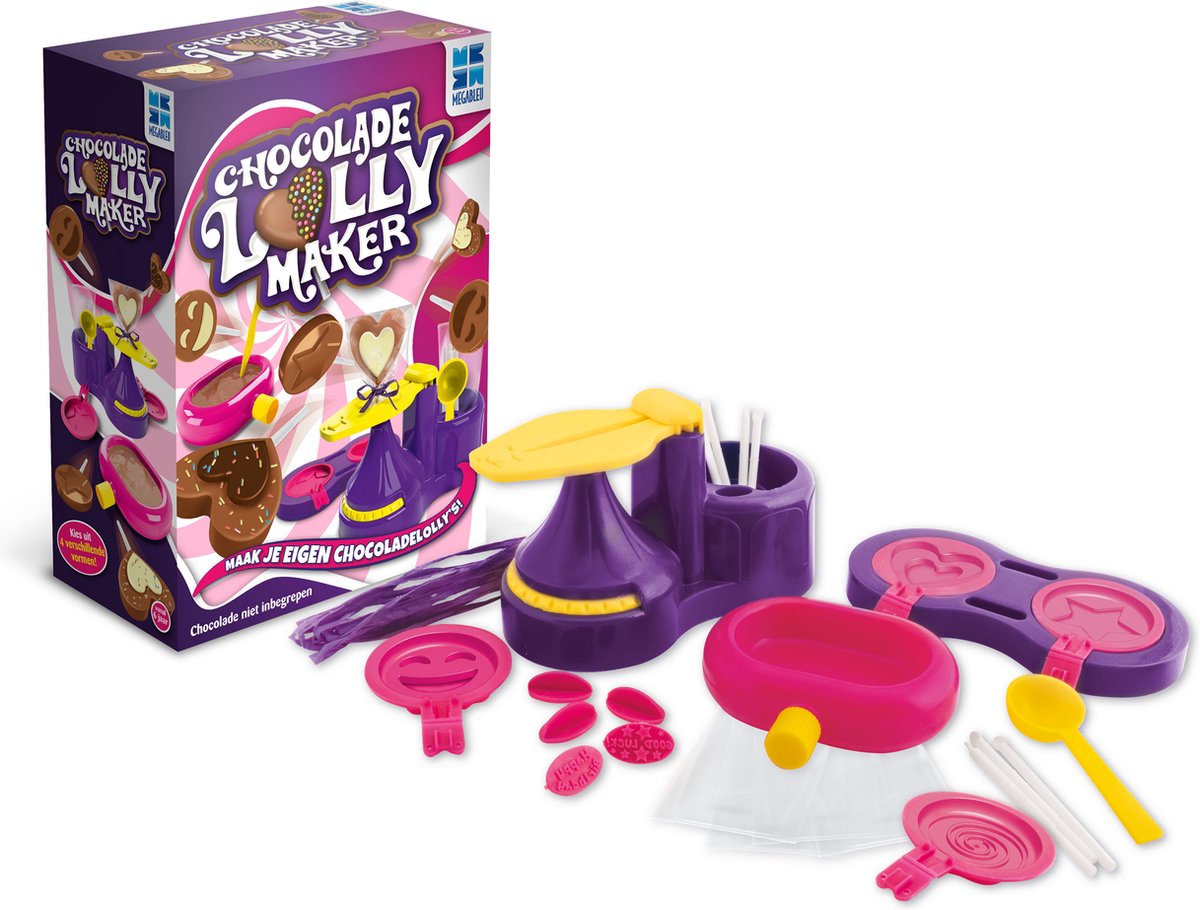 Megableu Chocolade Lolly Maker - Creatief Speelgoed met Chocolade - Maak Je Eigen Chocolade Lolly's - Knutselset voor Kinderen - Vanaf 6 Jaar - Origineel Cadeau — afbeelding 3