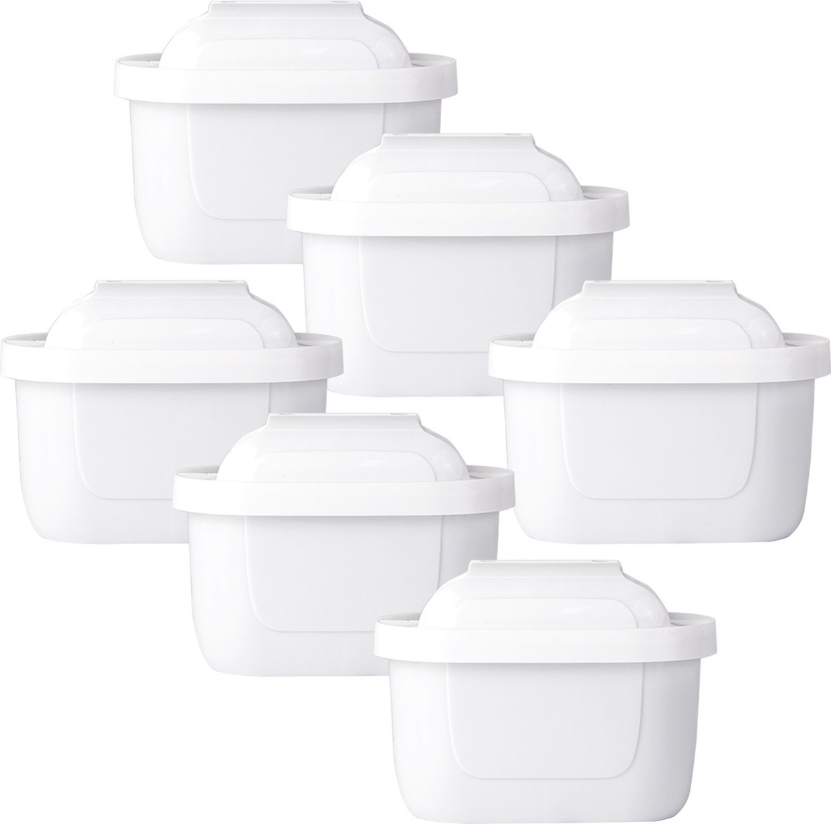 Saaf Filterpatronen geschikt voor Brita - 6 Stuks - Waterfilter - Filter voor o.a. Maxtra - Wit