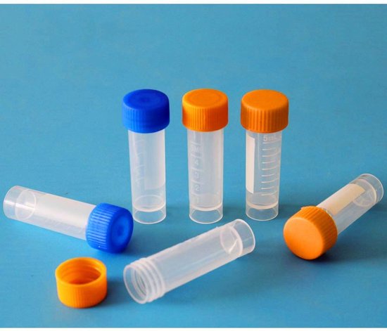 HUAZIZ 40 Stuks Centrifugebuisjes, 15 Ml, Kegel, Reageerbuisjes