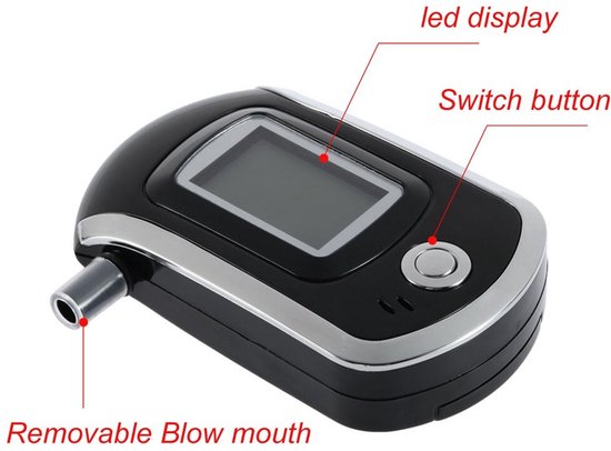 mr Safe digitale alcoholtester - Test zelf je alcoholpercentage