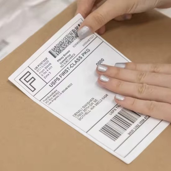 Étiquette thermique 100*150mm -3x Rouleau x 500 pièces op rol (1500 pièces) - Étiquette d'expédition étanche 4*6 pouces - Résistant à l'huile et aux rayures - Autocollant sensible à la chaleur - POSTNL - DPD - GLS - UPS - TNT - FEDEX