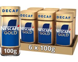 Nescafé Gold Decafé oploskoffie - 6 potten à 100 gram