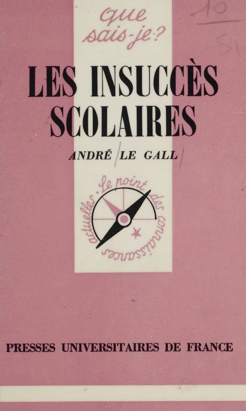Les Insuccès scolaires - cover
