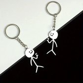 Ouligay 2 stuks partnersleutelhangers voor koppels, liefde, geest