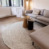 Tapis rond en laine Gapo beige/blanc mélangé - Laine - Rond 250 Ø - (XL)