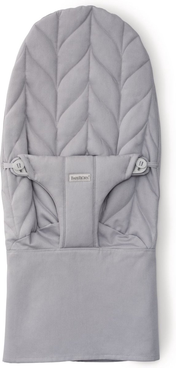 Goedkoopste BabyBjörn Stoffen Zitting voor BabyBjörn Wipstoel - Geweven Kroonblad quilt - Lichtgrijs