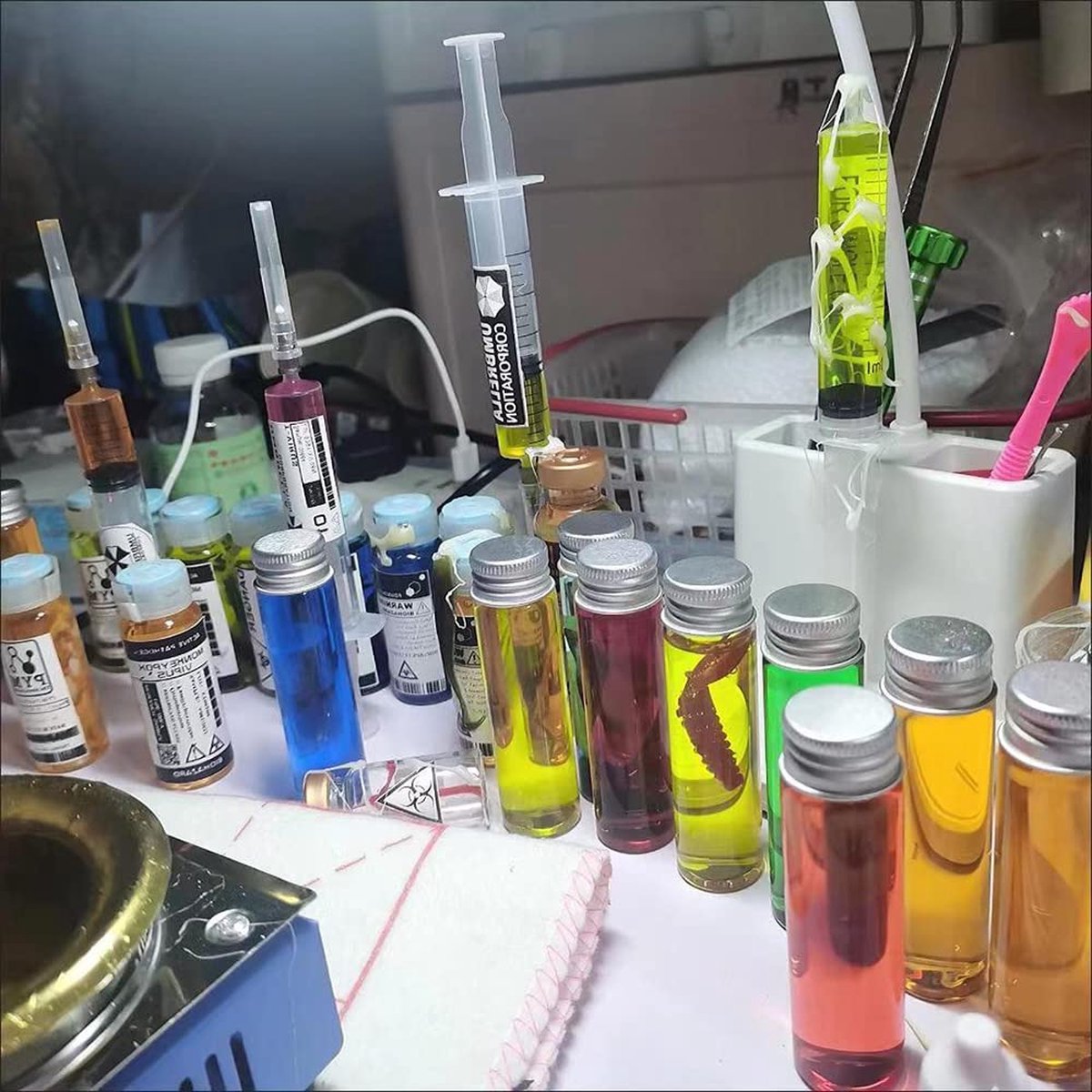 12 Stuks Helder Plastic Reageerbuisjes met Schroefdoppen