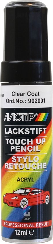 Motip 902001 - Stylo peinture voiture - Transparent - 12 ml