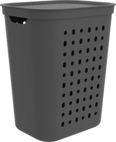 Bol.com Wasmand Jona kunststof kleur antraciet inhoud 55 liter aanbieding