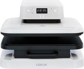 LOKLIK - Easy Heat Press Transferpers voor het Personaliseren van Tshirts, Sweater, Dekens, Handdoeken, Draagtassen, Zakken en Ander Textiel 25.5 x 25.5 cm - Draagbaar