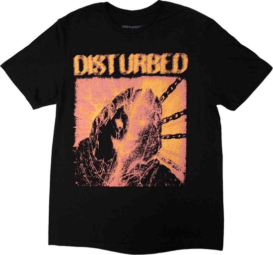 Disturbed - European Tour '23 Split Face Heren T-shirt - 2XL - Zwart