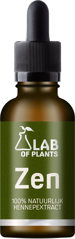 Foto: Lab of plants zen hennepolie hoog geconcentreerd pre klinisch getest cbd olie cbg olie cbc olie stress angst spanning depressieve gevoelens rust in je hoofd ontspanning supplement 100 natuurlijk 10 ml