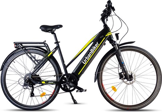 Urbanbiker Viena | Elektrische Hybride Fiets | Actieradius tot 200KM | Geel | 28"