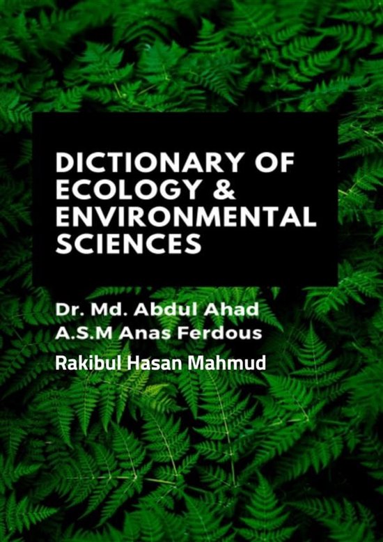 Dictionary Of Ecology & Environmental Sciences - cover
