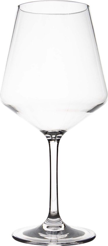 Gimex Solid Line Rode wijnglas - 670 ml - 2 Stuks