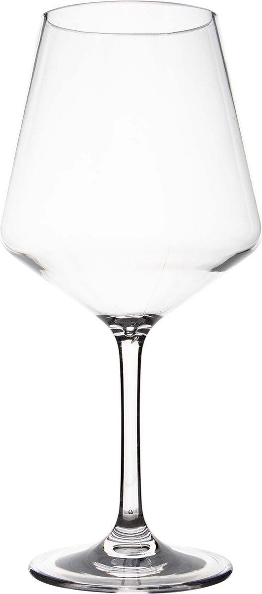 Gimex solid line rode wijnglas - 670 ml - 2 stuks