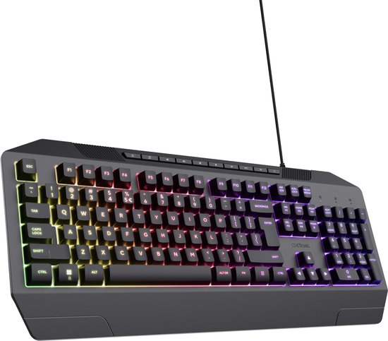 Clavier de Jeux Trust GXT 836 Evocx USB AZERTY Zwart