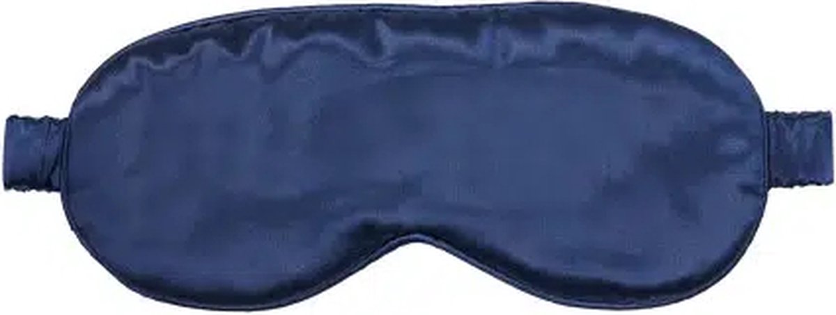Bol.com Beauty Pillow® Luxury Silk Mask - slaapmasker - 100% pure Mulberry zijde - 22 momme - Galaxy Blue aanbieding