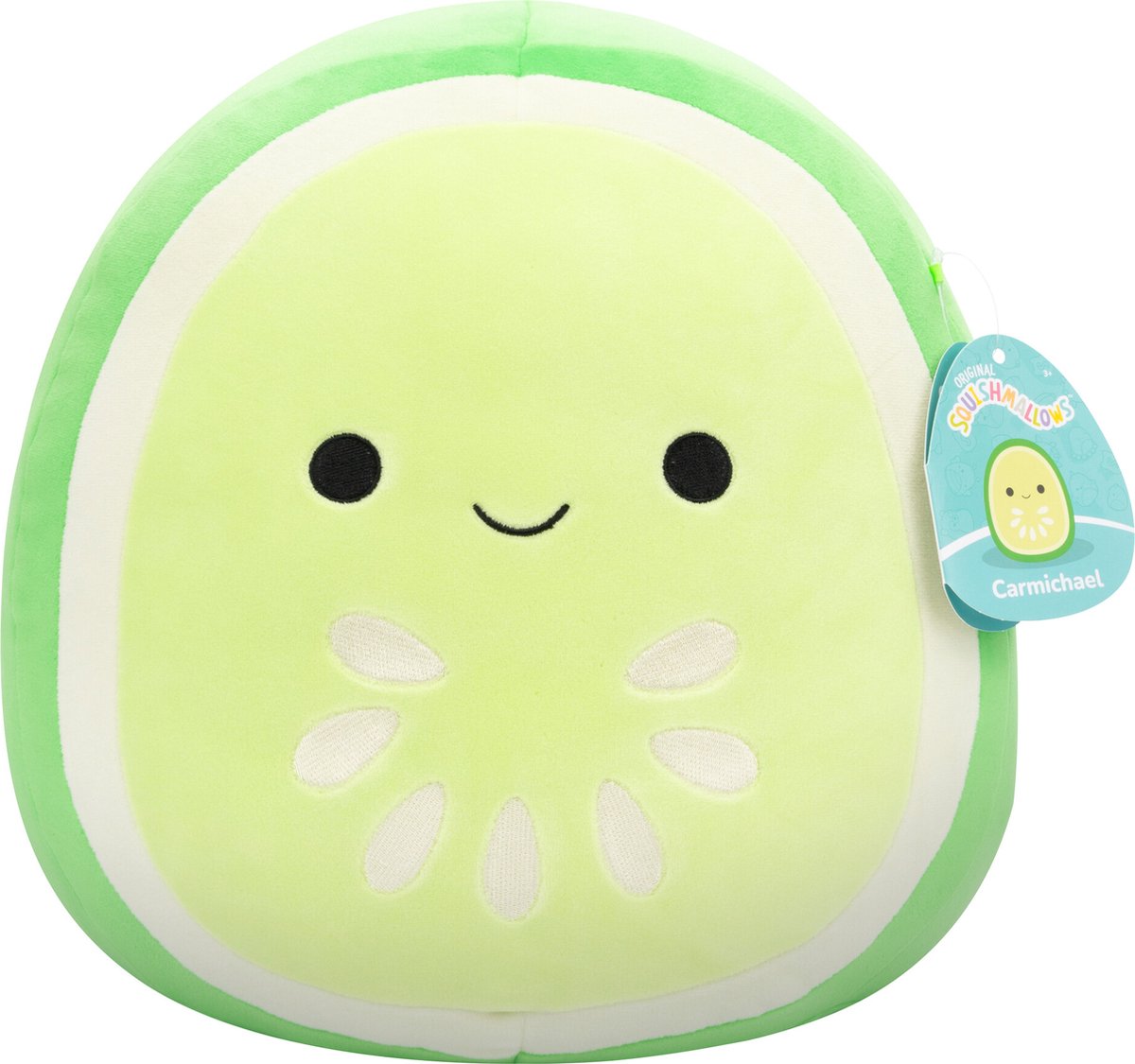 Squishmallows - Carmichael - Green Cucumber Slice 30cm pluche