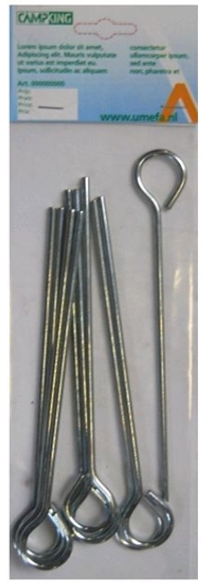Campking Grondpen Gesloten Oog - 24 cm - 10 Stuks