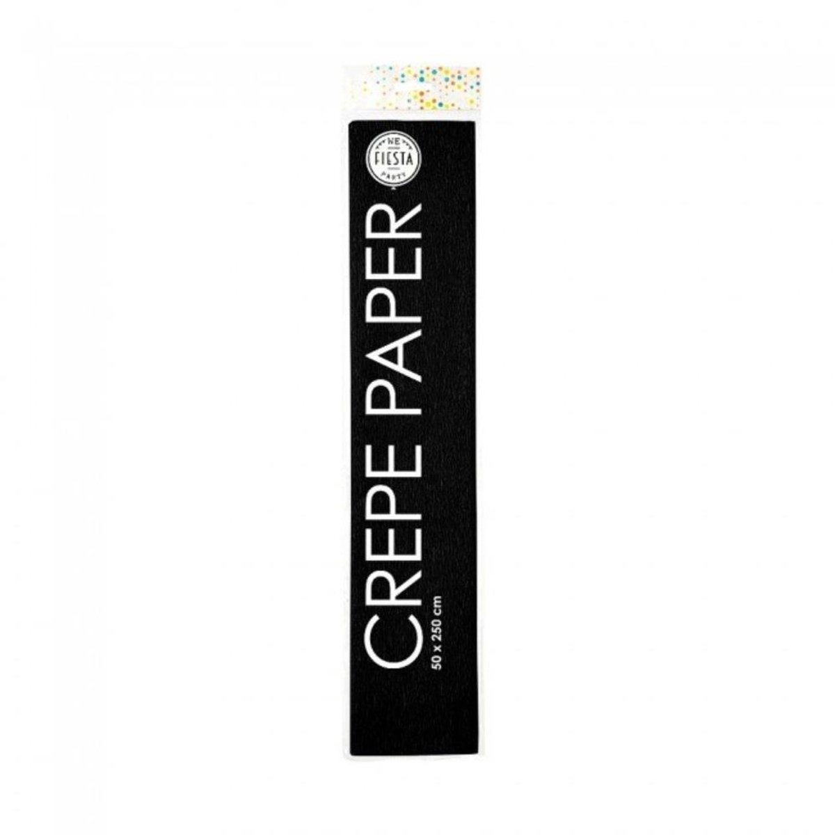 Crepepapier 50x250 zwart pak a 12 rol